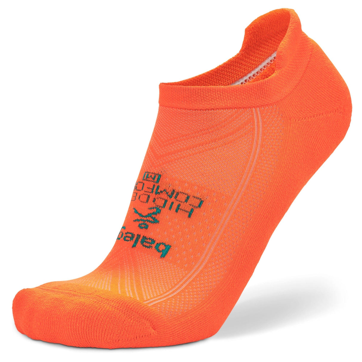 Balega Hidden Comfort No Show Tab Socks - Small / Neon Orange