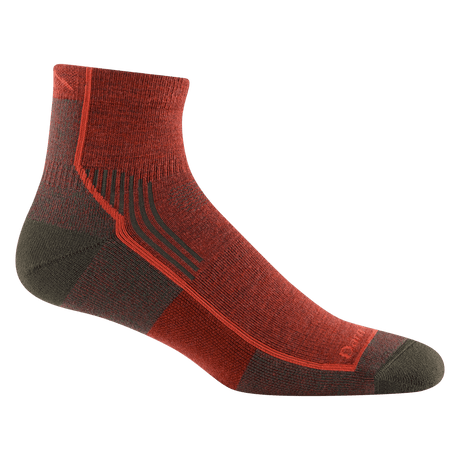 Darn Tough Mens Hiker Quarter Midweight Hiking Socks  -  Medium / Chestnut
