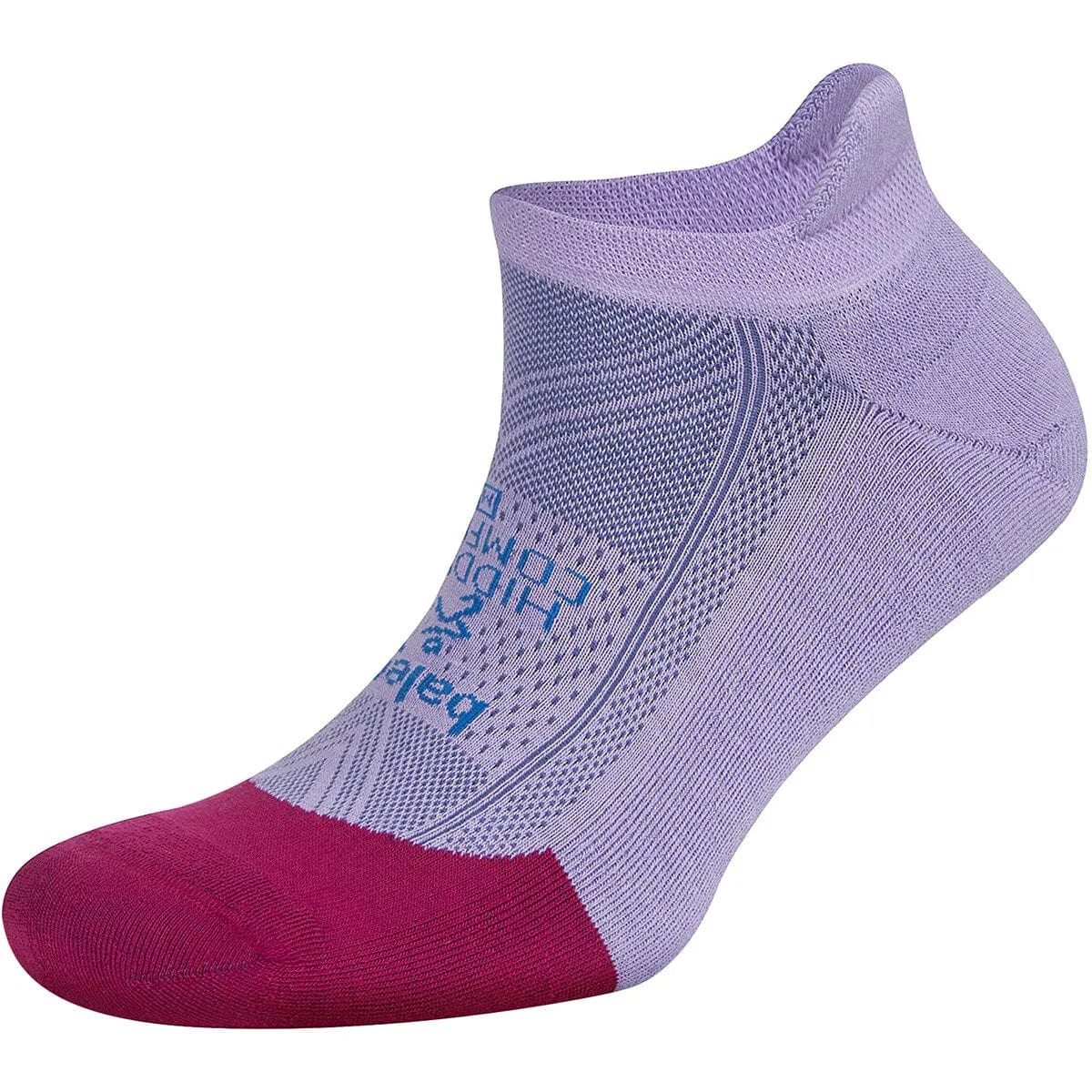 Balega Hidden Comfort No Show Tab Socks - Clearance - Small / Wildberry/Bright Lavender
