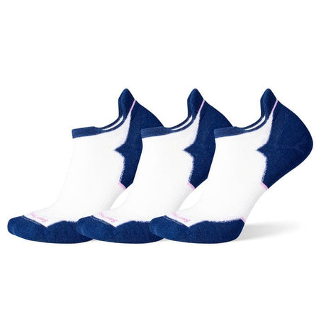 Smartwool Womens Run Targeted Cushion Low Ankle 3-Pack Socks  -  Small / White