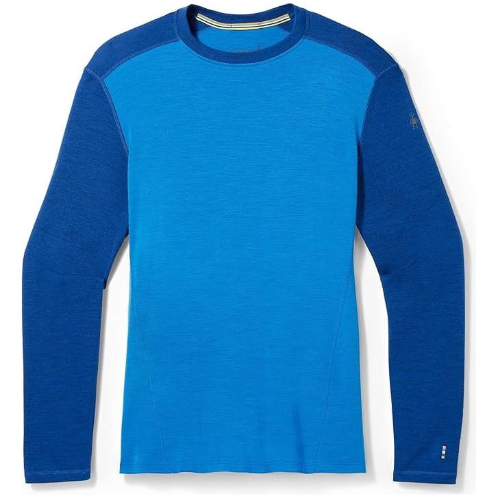 Smartwool Mens Classic Thermal Merino Base Layer Crew - Clearance  -  Medium / Blueberry Hill-Laguna Blue