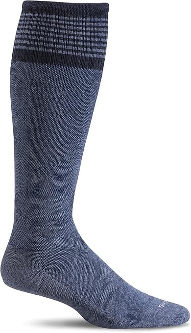 Sockwell Womens Elevation Firm Compression Socks  -  Small/Medium / Denim Solid