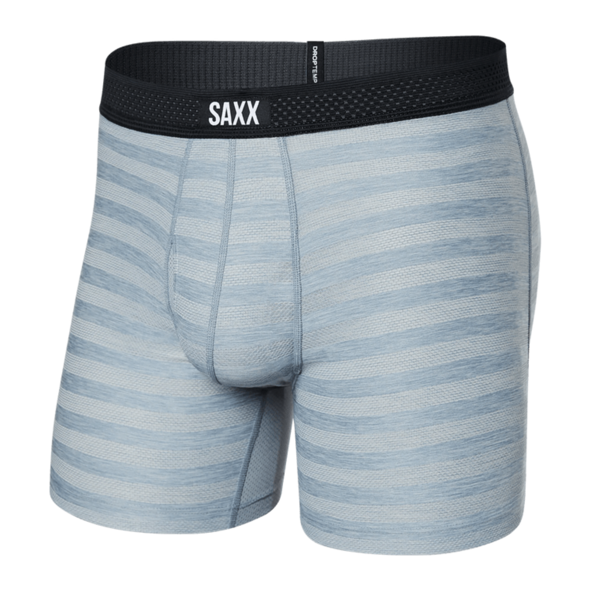 SAXX Mens DropTemp Cooling Mesh Boxer Brief  -  X-Small / Mid Gray Heather