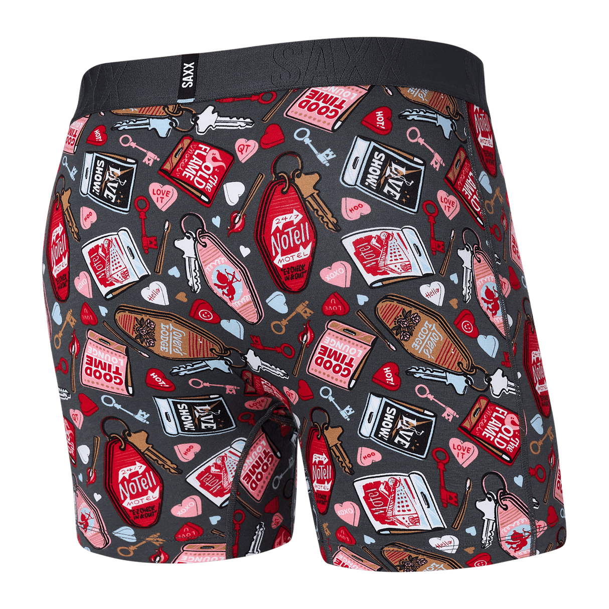 SAXX Mens DropTemp Cooling Cotton Boxer Brief Fly  -