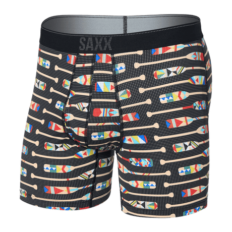 SAXX Mens Quest 2.0 Boxer Fly  -  Small / Oartiz - Black