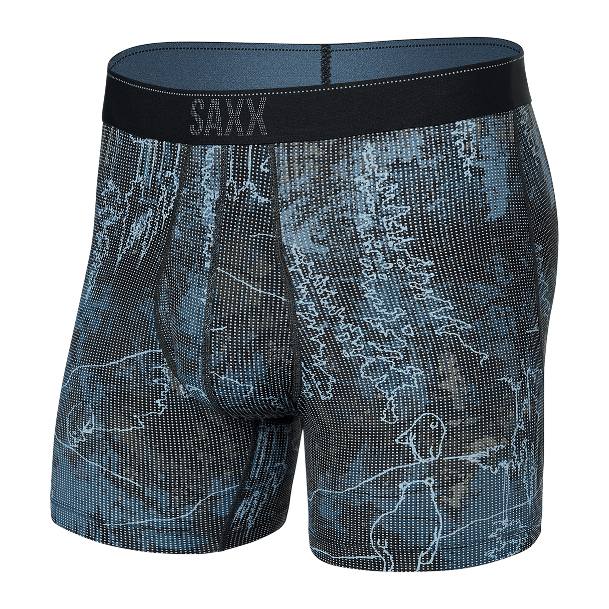 SAXX Mens Quest 2.0 Boxer Fly  -  XX-Large / Smokey Mountains Multi