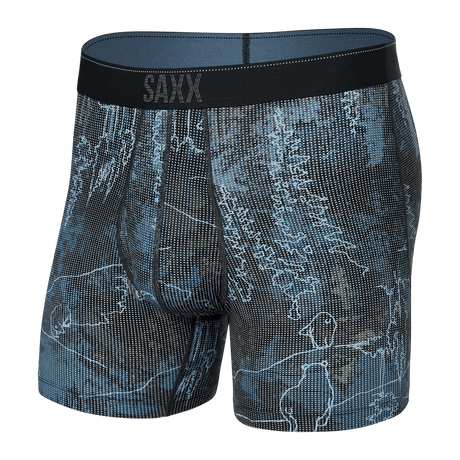 SAXX Mens Quest 2.0 Boxer Fly  -  XX-Large / Smokey Mountains Multi