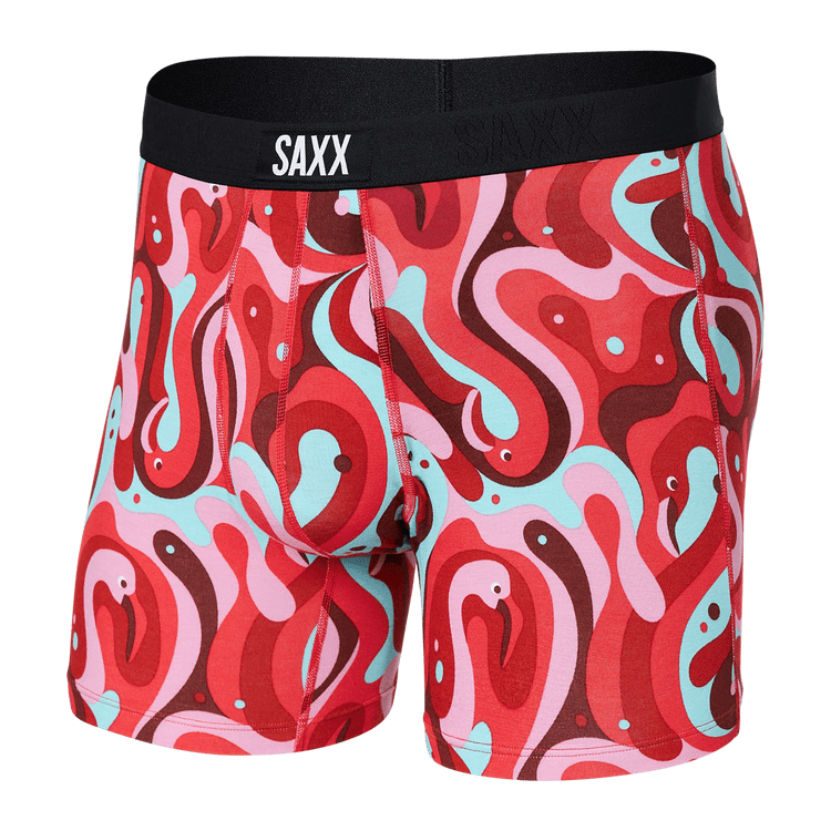 SAXX Mens Vibe Modern Fit Boxer  -  X-Large / Lava Lamp Flamingo-Multi