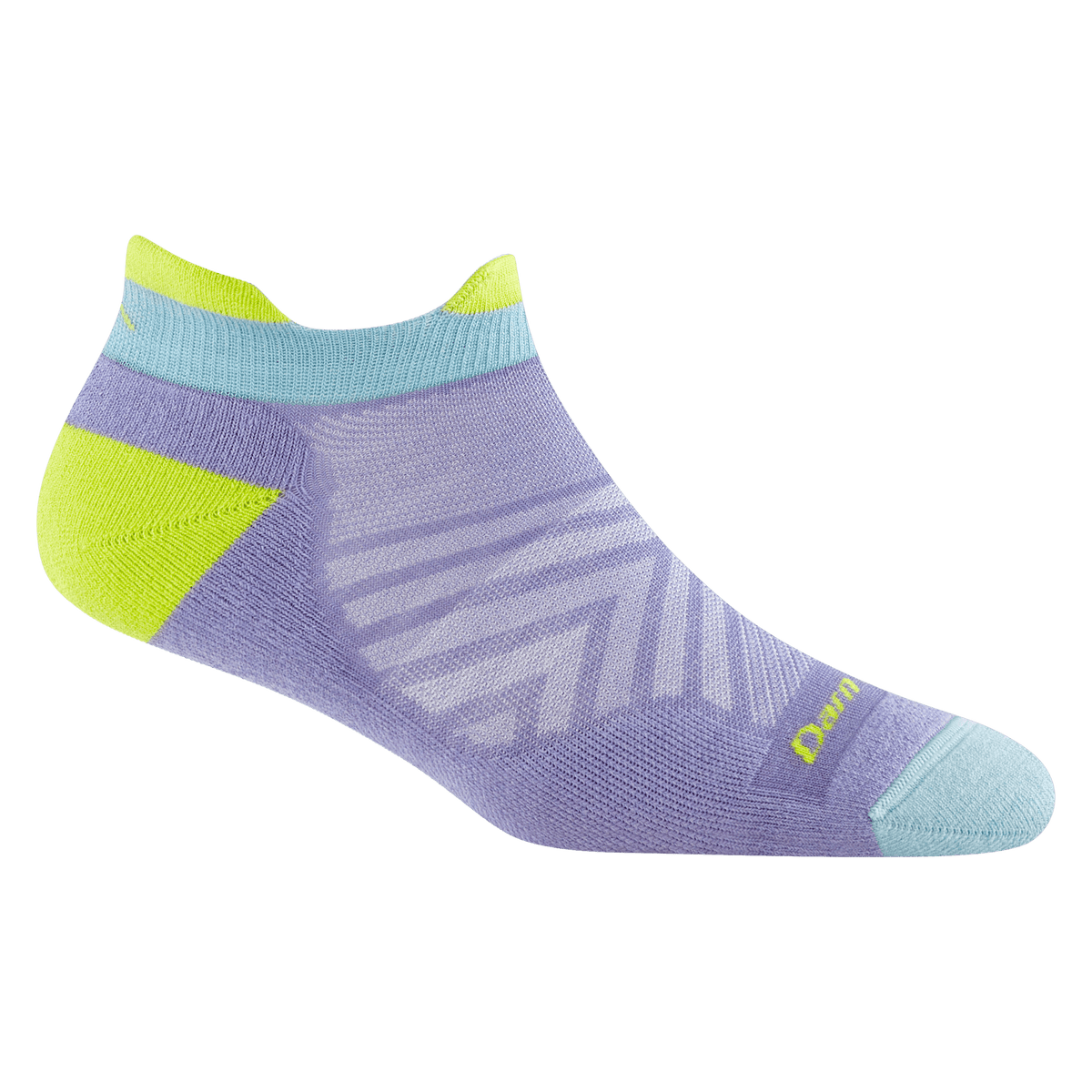 Darn Tough Womens Run No Show Tab Ultra-Lightweight Socks - Small / Lavender