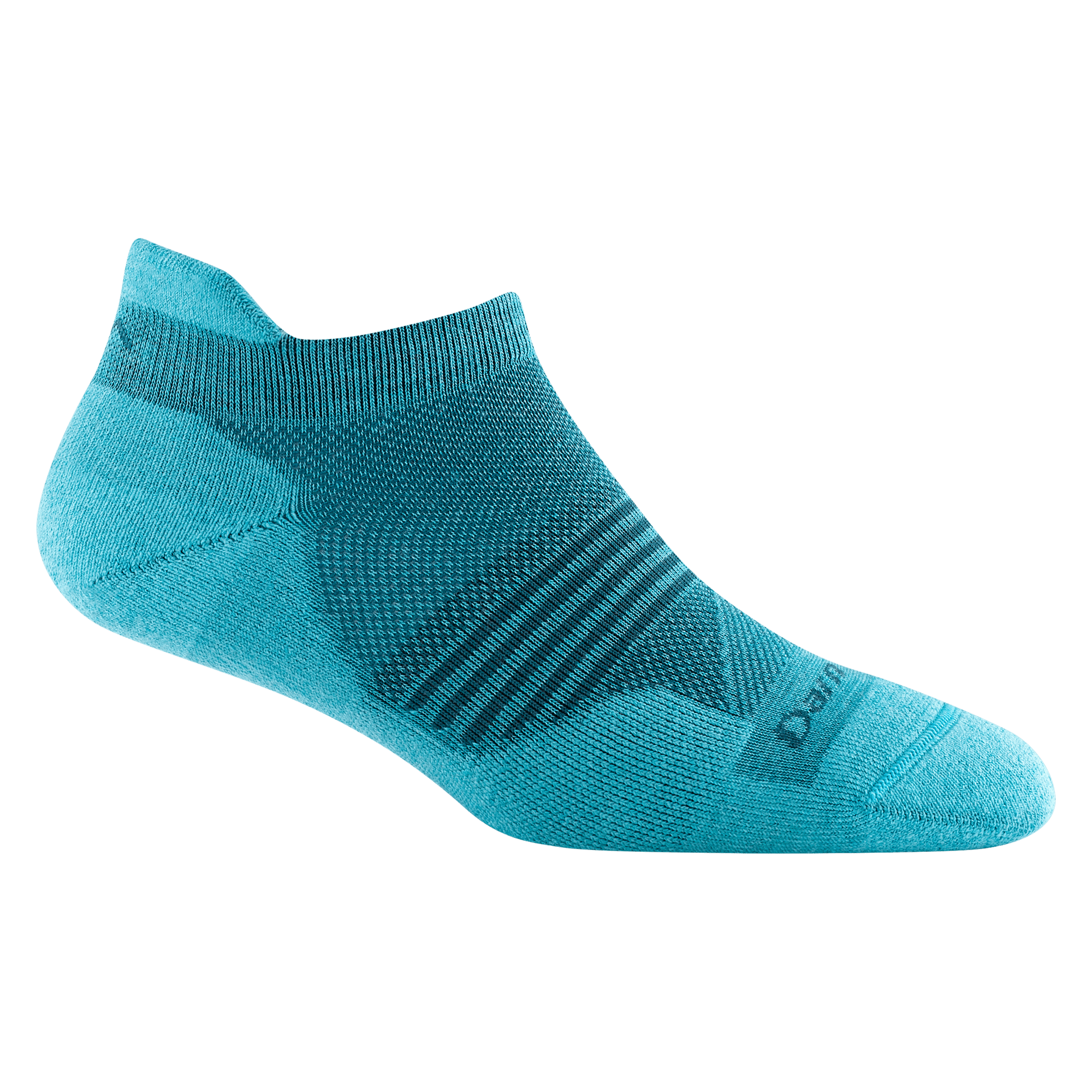 Darn Tough Womens Element No Show Tab Lightweight Running Socks  -  Small / Cyan