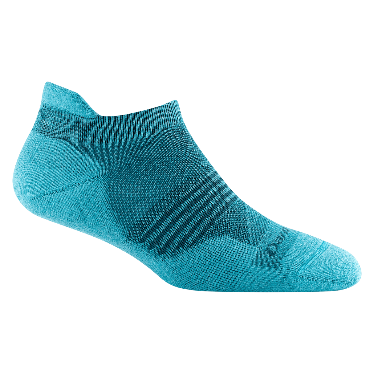 Darn Tough Womens Element No Show Tab Lightweight Running Socks  -  Small / Cyan