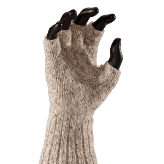 Fox River Ragg Fingerless Gloves  -  Small / Brown Tweed