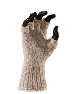 Fox River Ragg Fingerless Gloves  -  Small / Brown Tweed