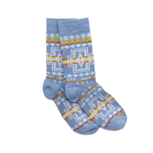 Pendleton Kids Harding Crew Socks - Small / Blue