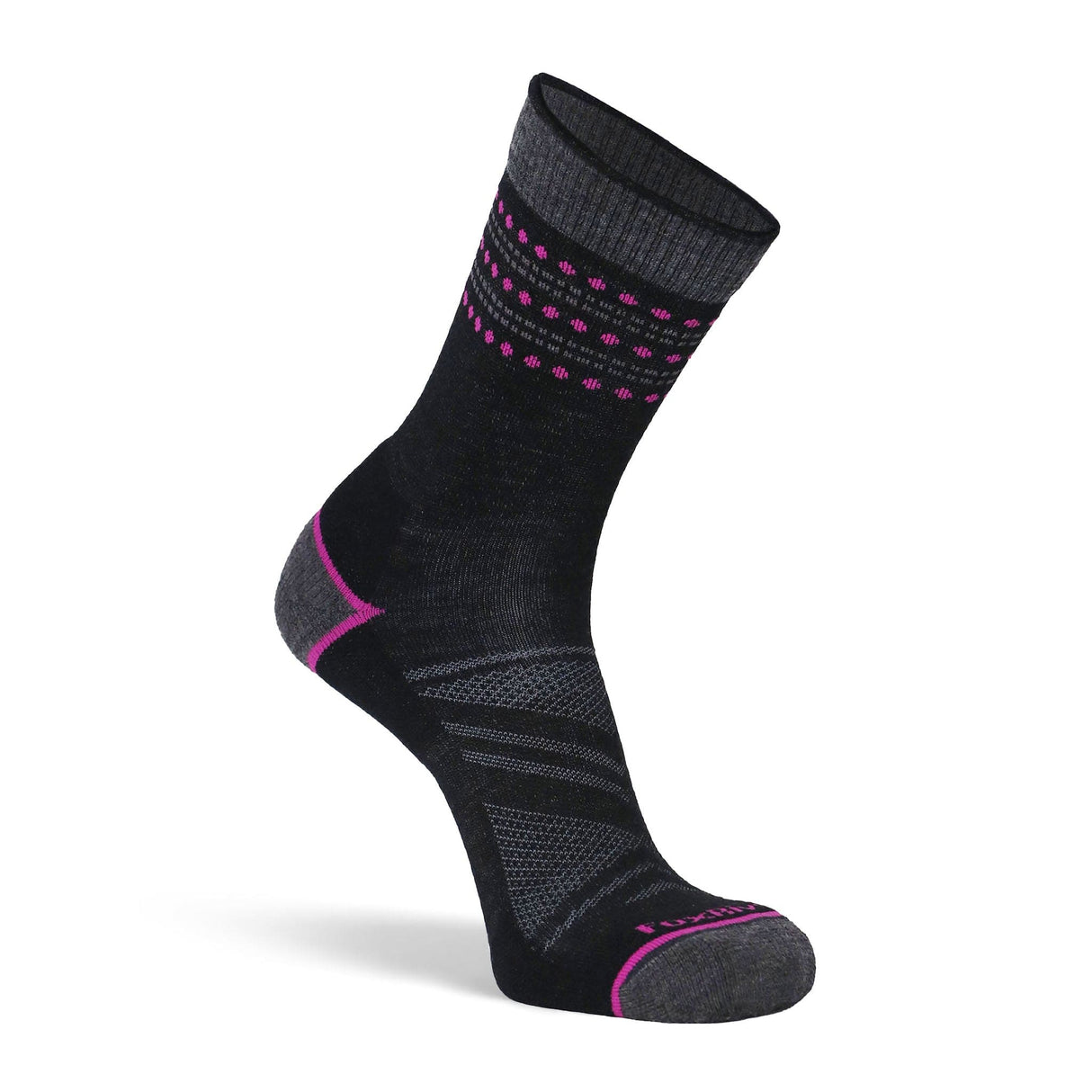 Fox River Womens Long Trail Lightweight Crew Socks - Medium / Black