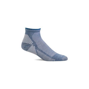 Sockwell Womens Plantar Sport Firm Compression Quarter Socks  -  Small/Medium / Bluestone