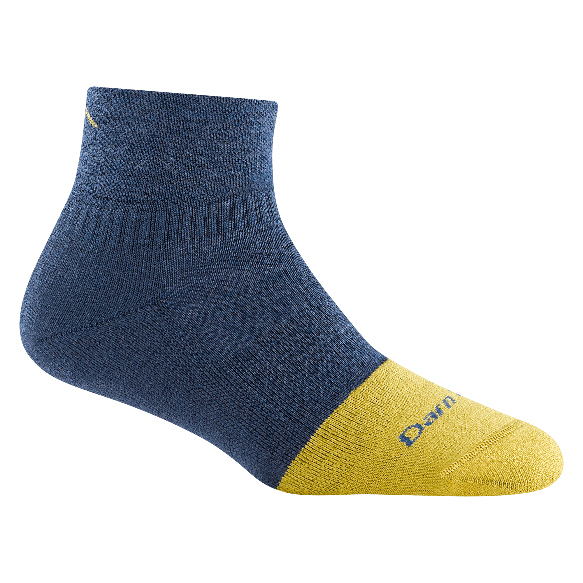Darn Tough Womens Steely Quarter Midweight Work Socks  -  Small / Indigo