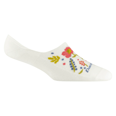 Darn Tough Womens Garden Party No Show Lightweight Lifestyle Socks  -  Small / White