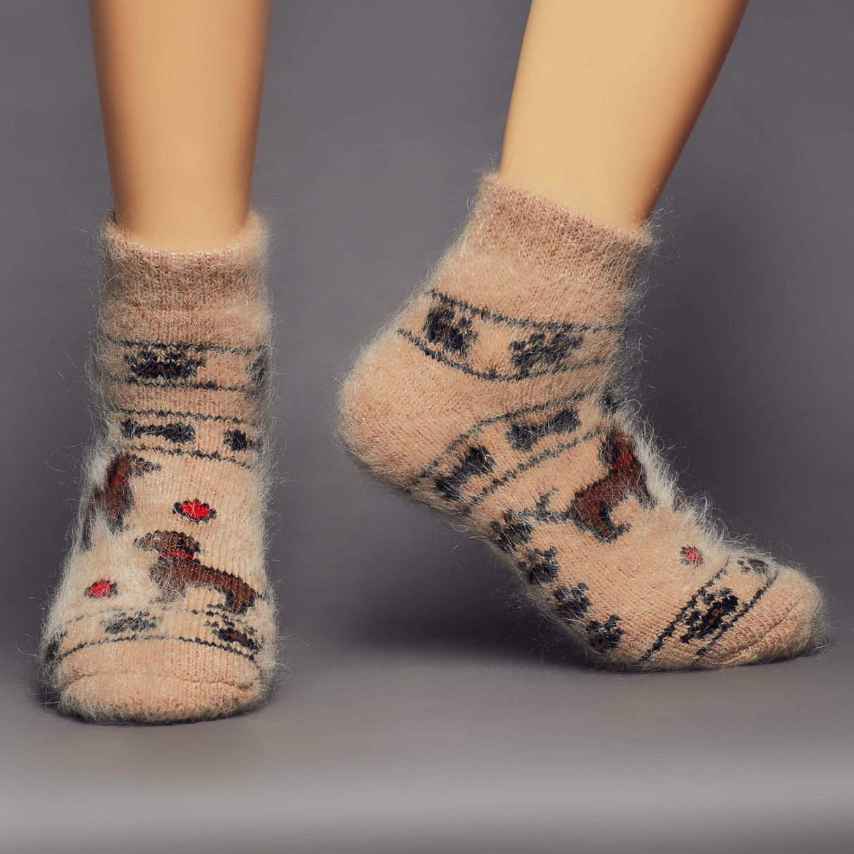 Siberia Spirit Happy Pups Low Socks  -  Small / Happy Pups