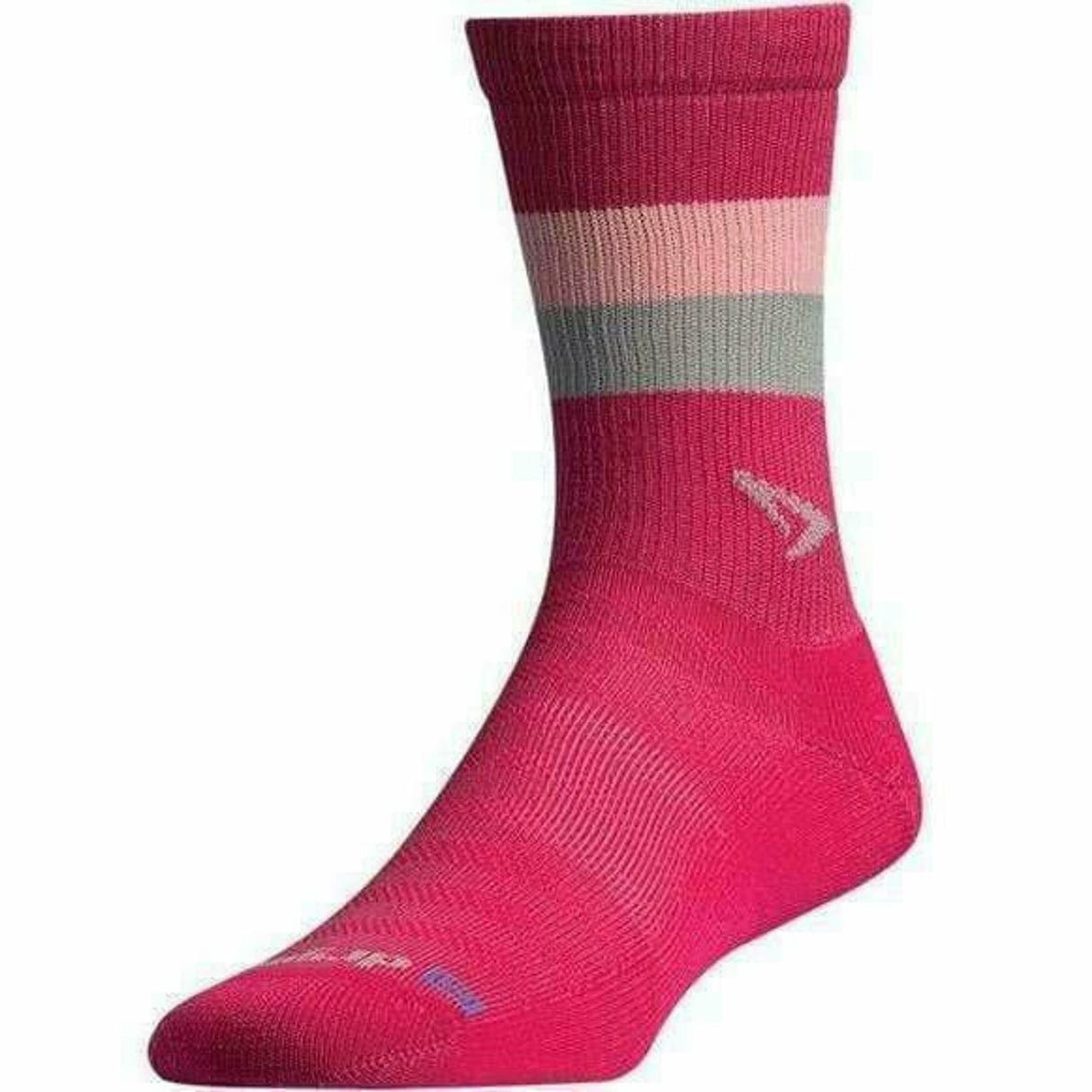 Drymax Running Lite-Mesh Crew Socks  -  Small / October Pink with Light Pink/Gray
