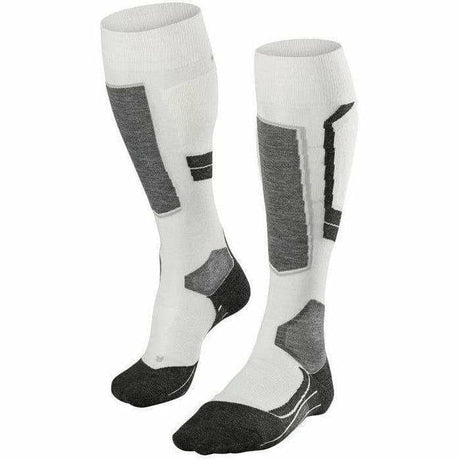 FALKE Womens SK4 Skiing Knee High Socks  -  37-38 / Off White