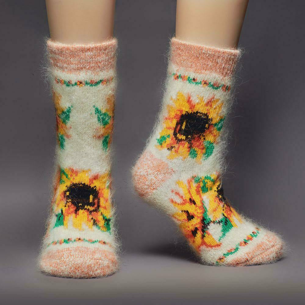 Siberia Spirit Winter Sunshine Crew Socks  -  Small / Winter Sunshine