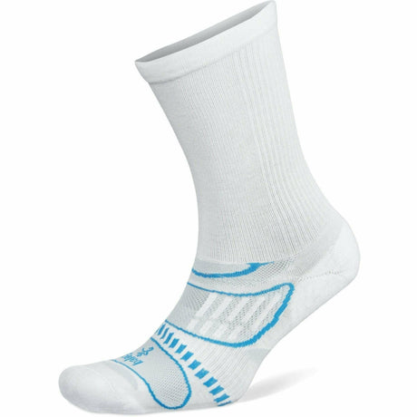 Balega Ultra Light Crew Socks - Clearance  -  Small / White/French Blue