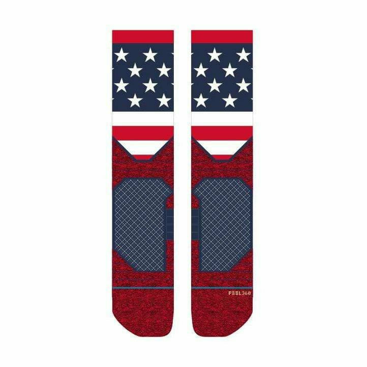 Stance American Crew Socks  -  Medium / Red