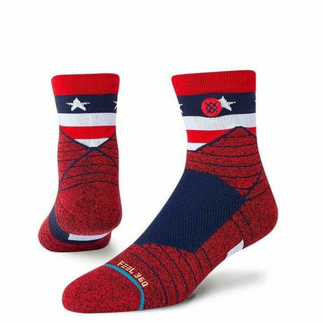 Stance American Quarter Socks  -  Medium / Red