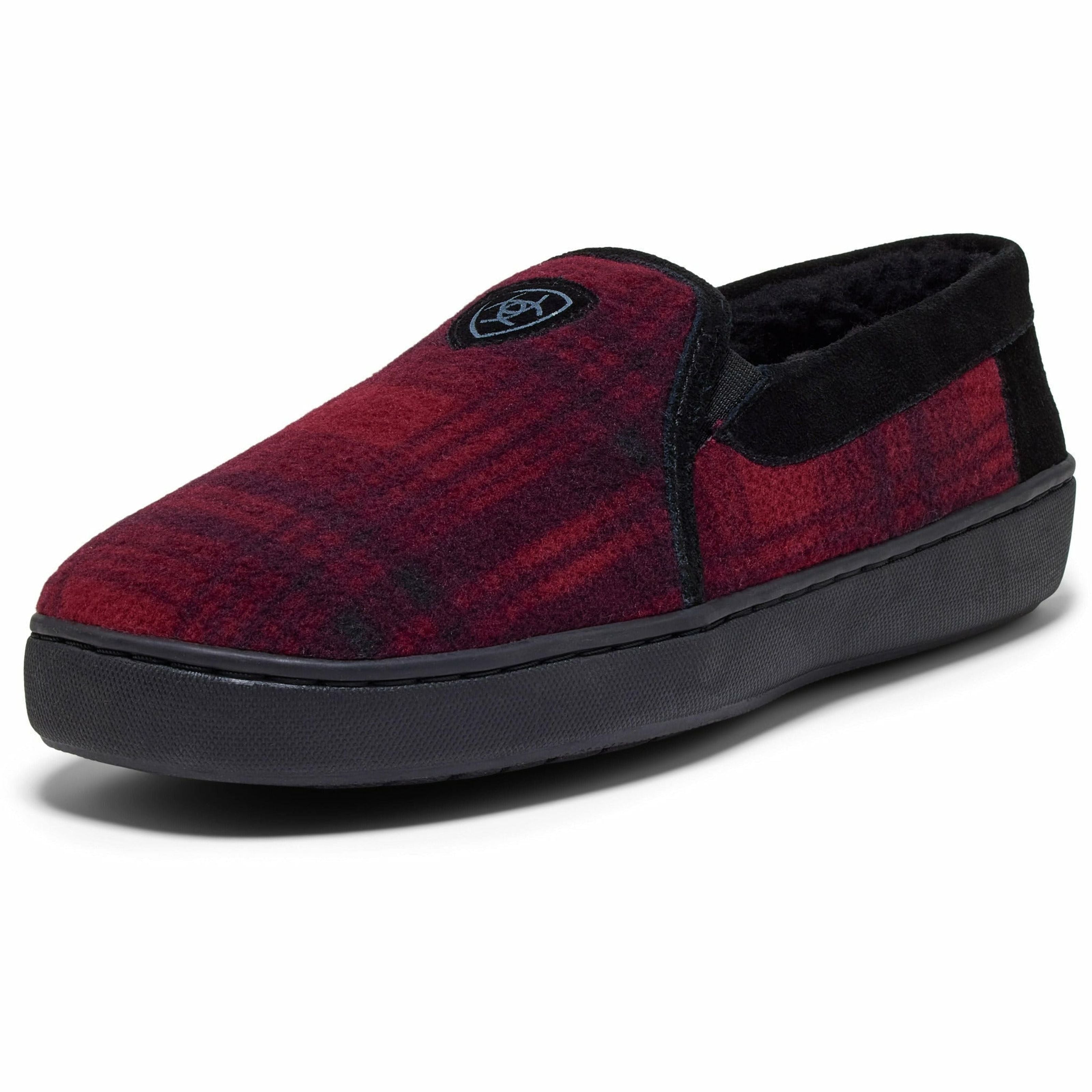 Ariat Mens Lincoln Slippers  -  8 / Red Plaid
