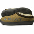 Ariat Mens Suede Clog Slippers with Ariat Logo  -  8 / Hashbrown