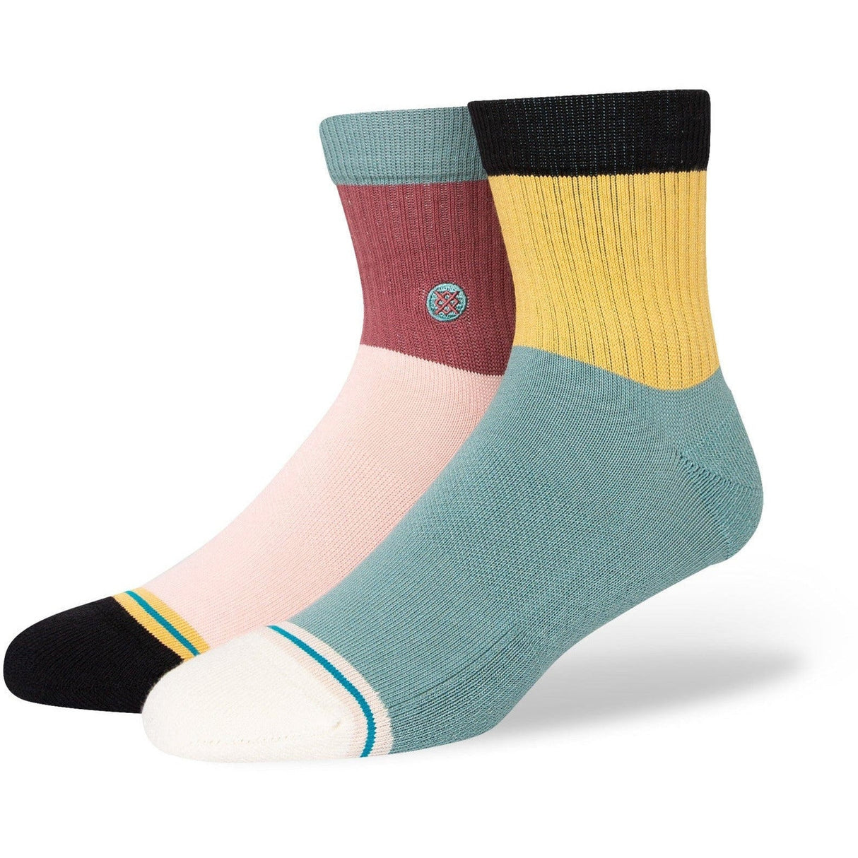Stance Blocked Quarter Socks  -  Medium / Multi