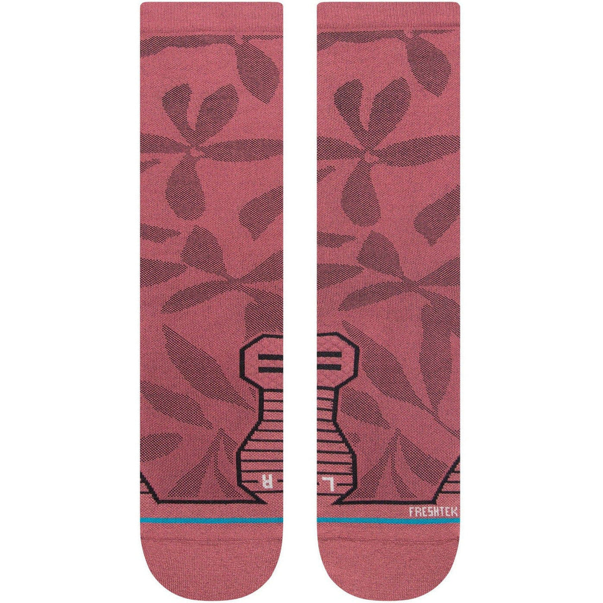 Stance Nightcrawler Performance Crew Socks  -  Large / Rebel Rose