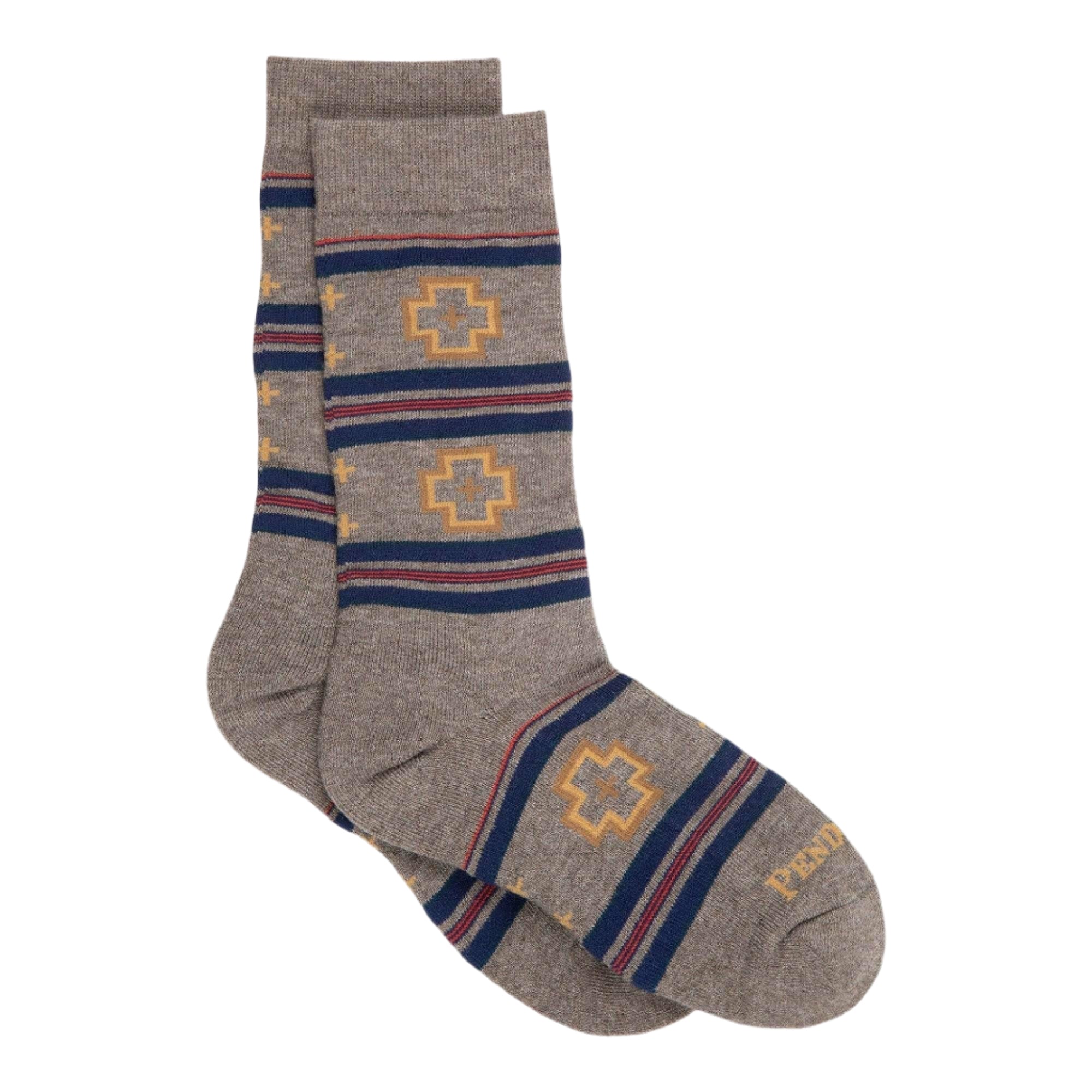 Pendleton Shelter Bay Crew Socks  -  Medium / Brown