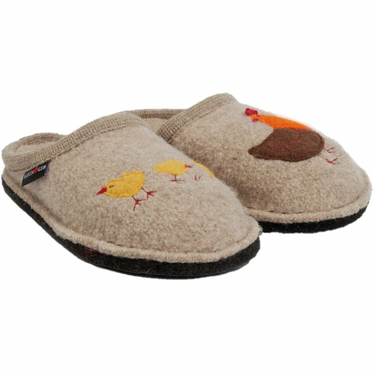 Haflinger Womens Gallina Wool Slippers  -  36 / Natural