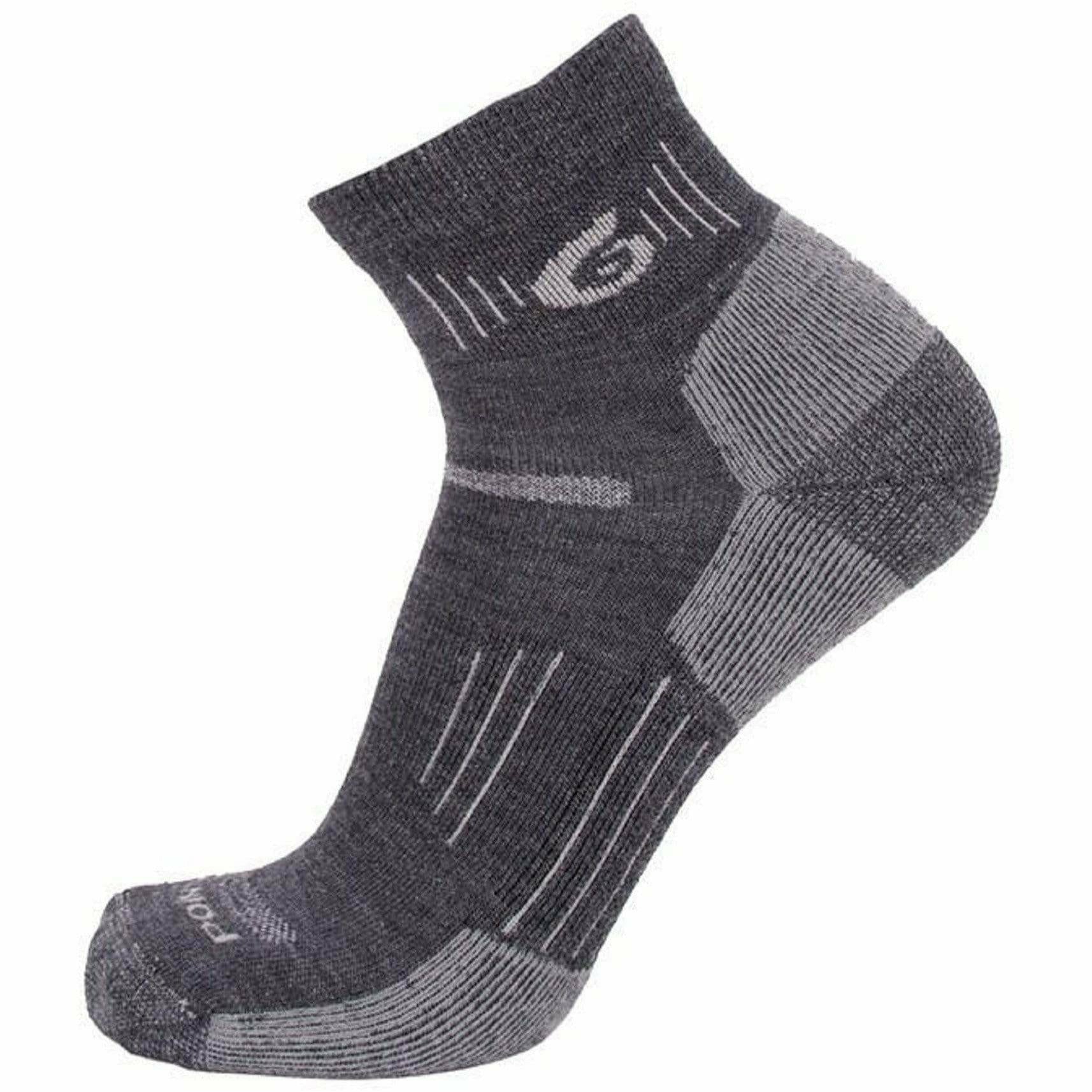 Point6 37.5 Light Mini Crew Hiking Socks  -  Medium / Gray