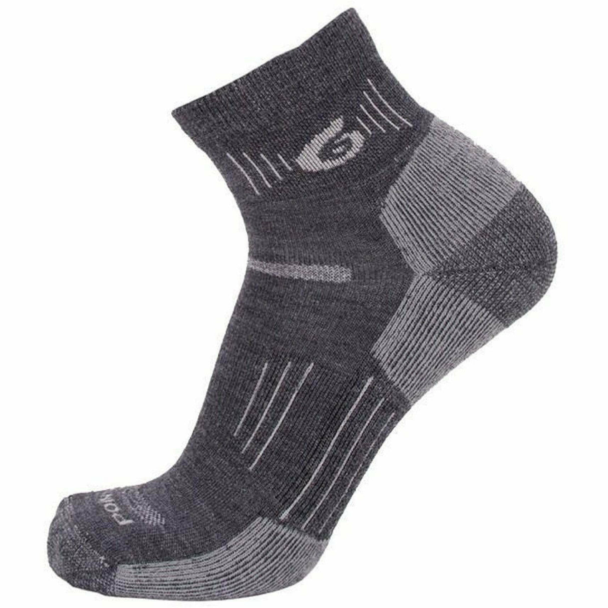 Point6 37.5 Light Mini Crew Hiking Socks  -  Medium / Gray