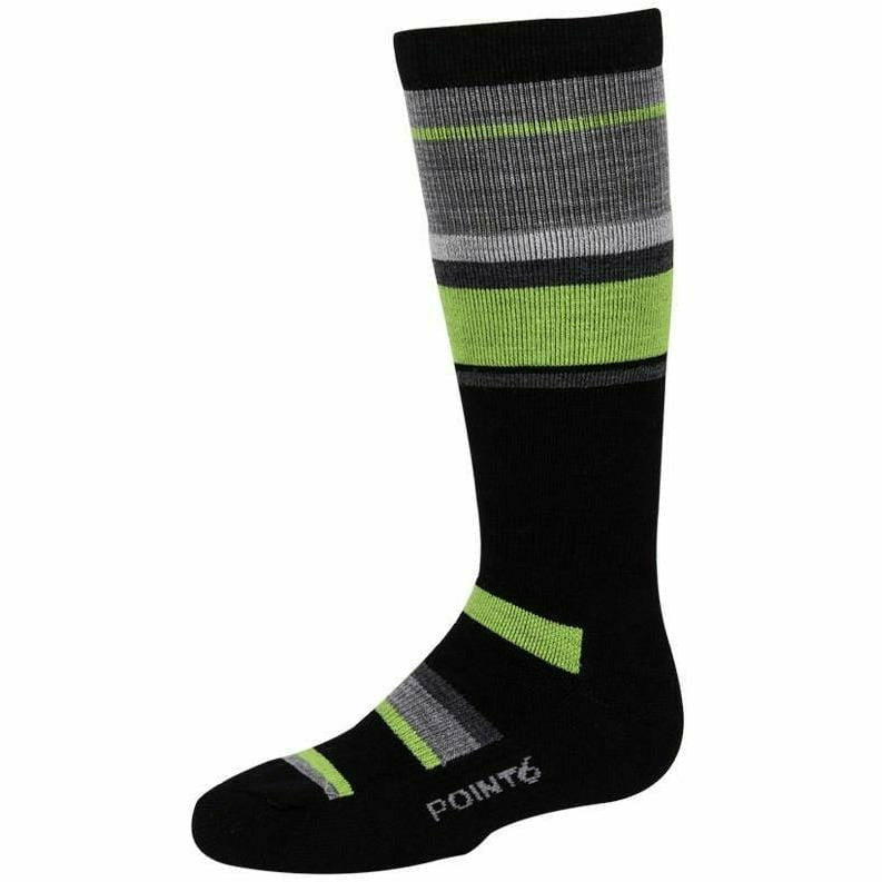 Point6 Kids Band Medium OTC Ski Socks  -  Small / Black