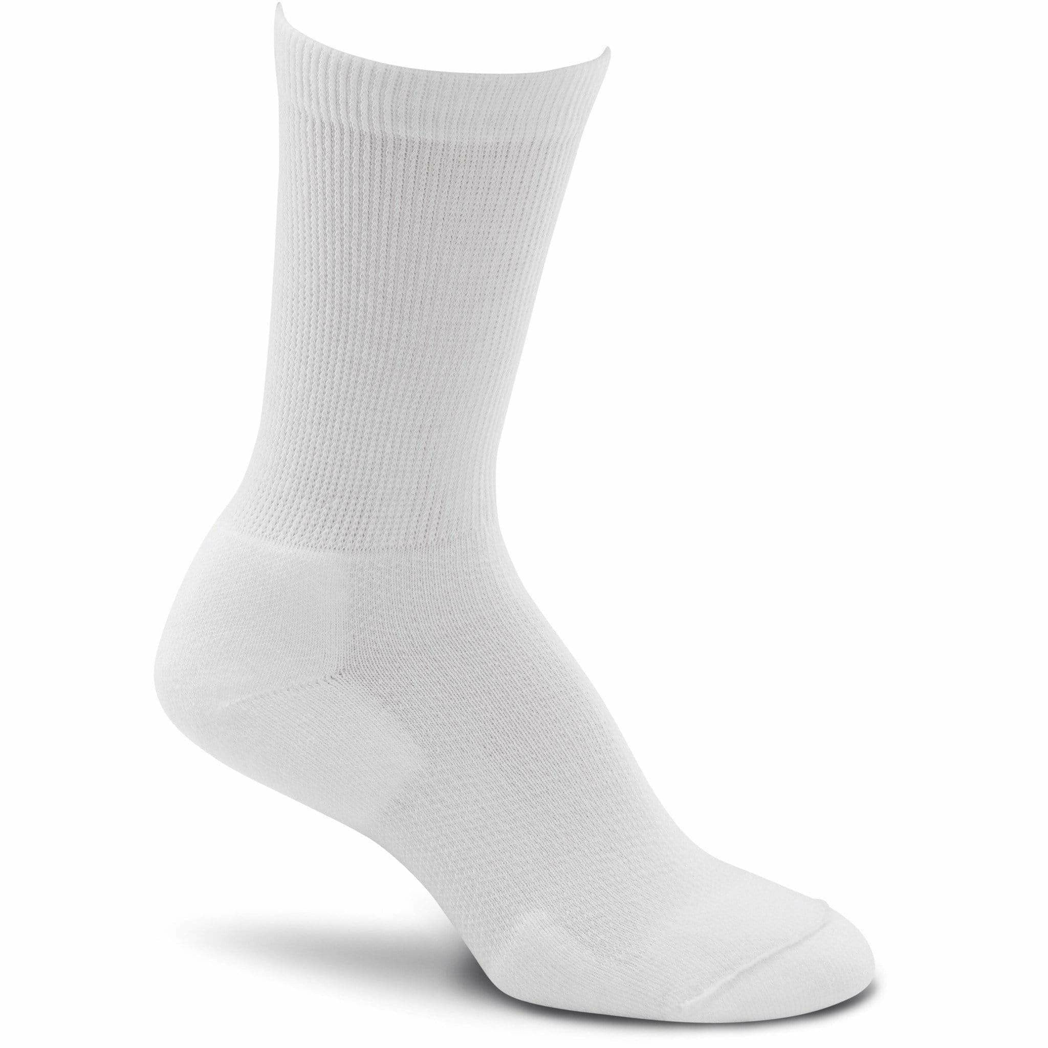Fox River Womens Her Diabetic Crew Socks 2-Pack  -  Medium / White