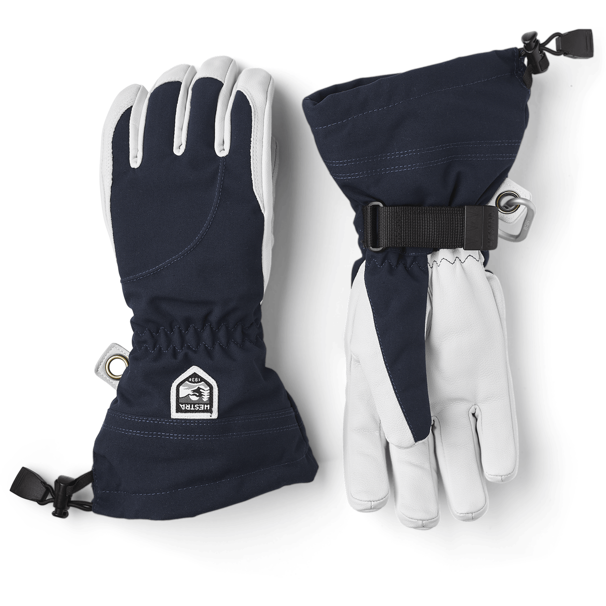 Hestra Womens Heli Ski Gloves  -  5 / Navy/Off White