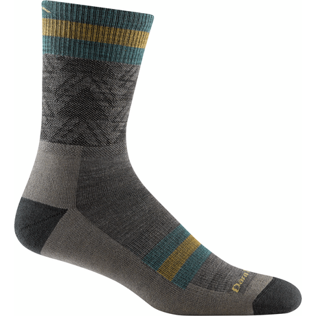 Darn Tough Mens Shelter Micro Crew Lightweight with Cushion Socks - Clearance  -  Medium / Taupe