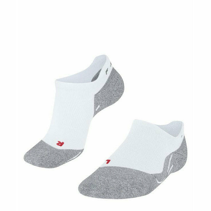FALKE Mens RU3 Comfort Invisible Running No Show Socks - 39-41 / White Mix