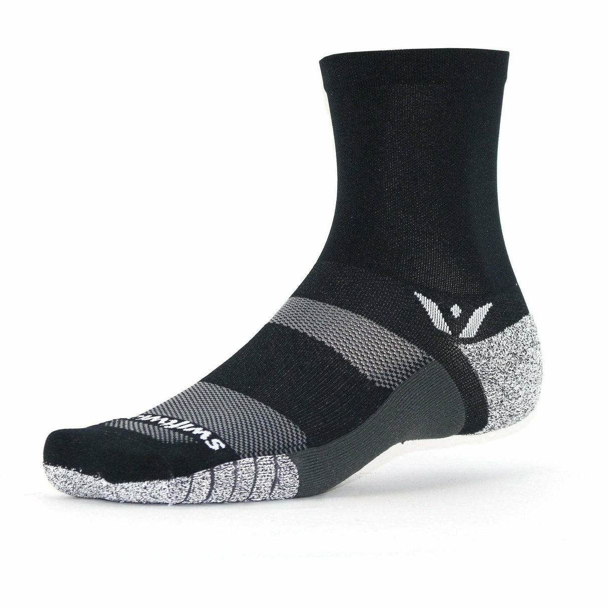 Swiftwick Flite XT Five Crew Socks  -  Small / Black