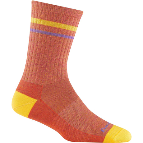 Darn Tough Womens Letterman Crew Lightweight Lifestyle Socks - Clearance  -  Small / Sunstone