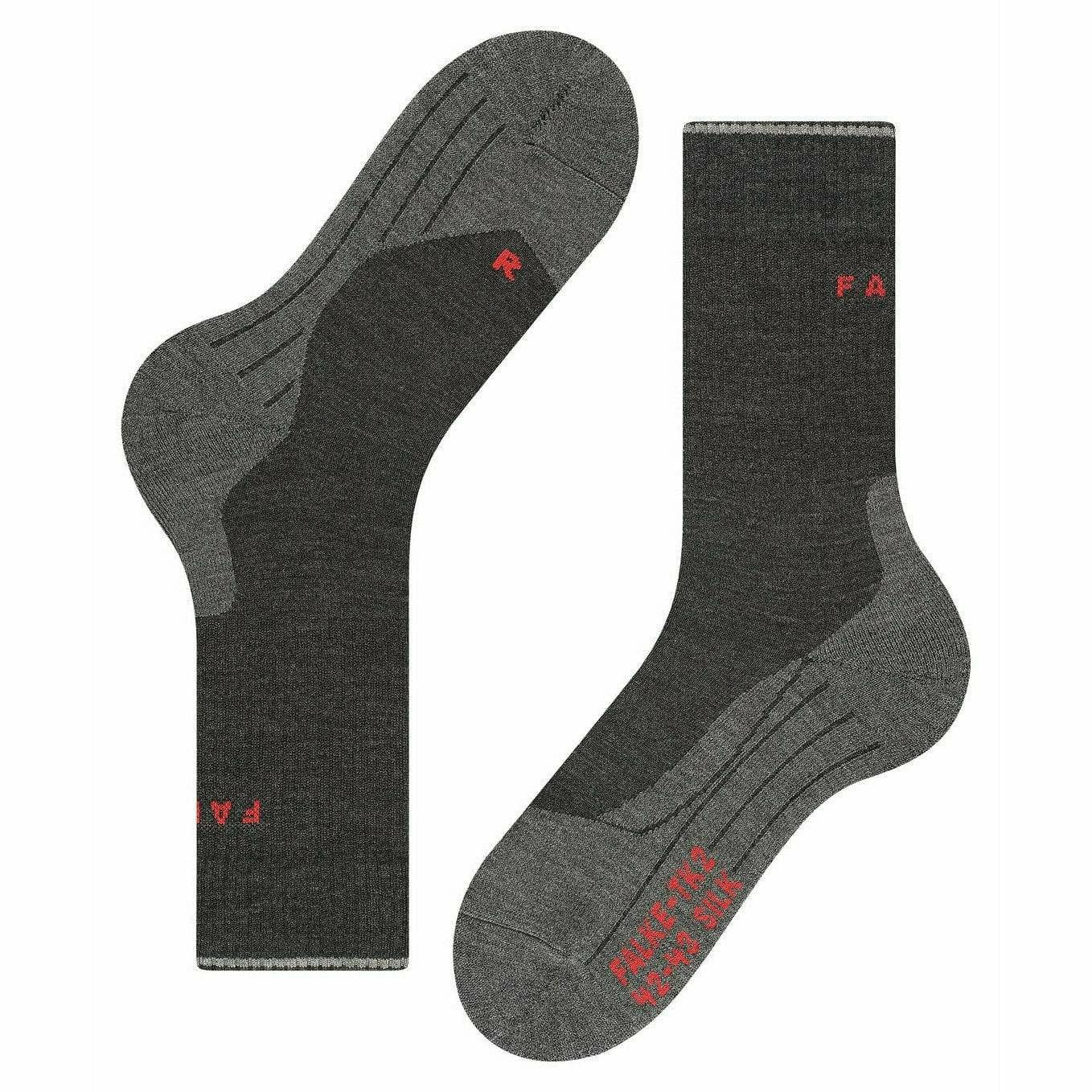 FALKE Mens TK2 Explore Wool Silk Trekking Socks  -