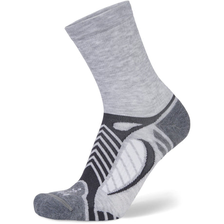 Balega Ultralight Crew Socks  -  Small / Gray/White