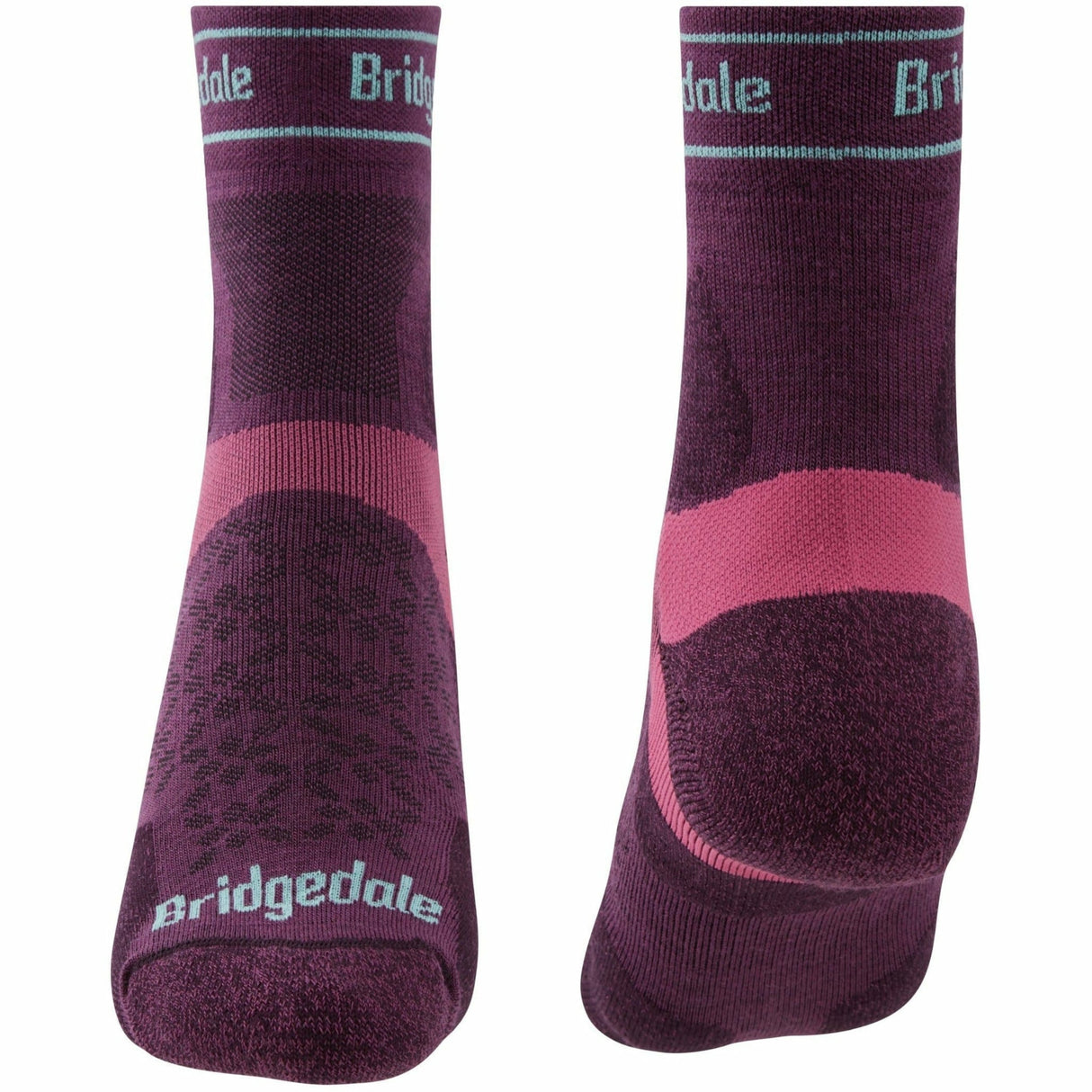 Bridgedale Womens Trail Run Ultralight Merino 3/4 Crew Socks  -