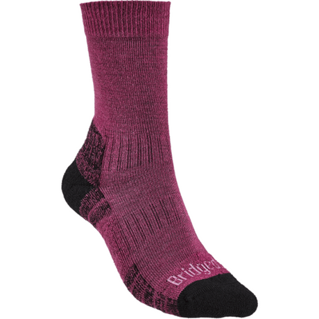 Bridgedale Womens Hike Lightweight Boot Socks  -  Small / Berry