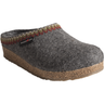 Haflinger Zig Zag Grizzly Wool Clogs  -  36 / Gray