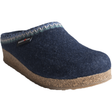 Haflinger Zig Zag Grizzly Wool Clogs  -  36 / Navy